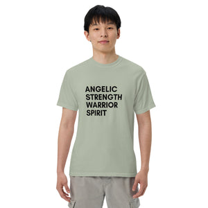 Angel Warrior Quotes Unisex garment-dyed heavyweight t-shirt