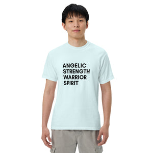 Angel Warrior Quotes Unisex garment-dyed heavyweight t-shirt