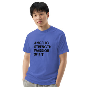 Angel Warrior Quotes Unisex garment-dyed heavyweight t-shirt