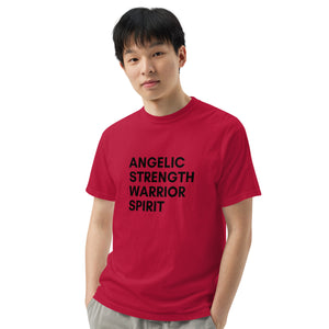 Angel Warrior Quotes Unisex garment-dyed heavyweight t-shirt