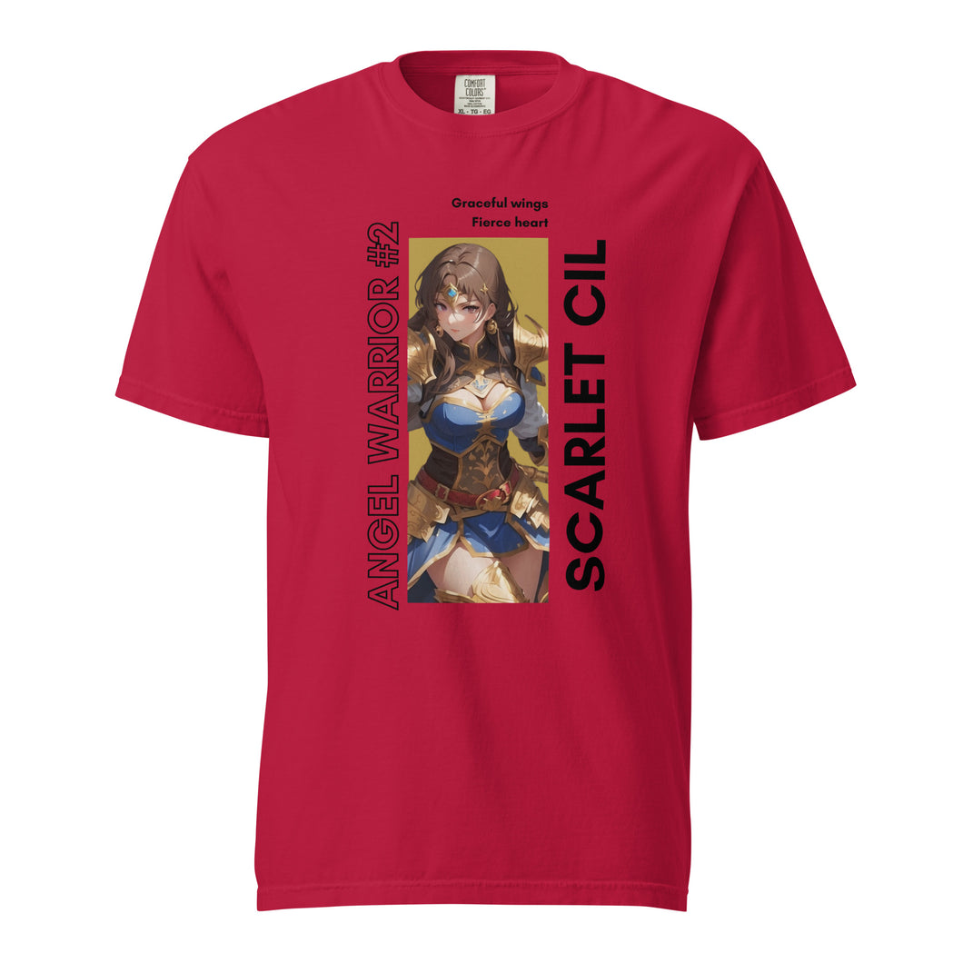 Scarlet Cil Angel Warrior Unisex garment-dyed heavyweight t-shirt