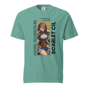 Scarlet Cil Angel Warrior Unisex garment-dyed heavyweight t-shirt