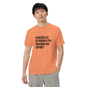 Angel Warrior Quotes Unisex garment-dyed heavyweight t-shirt