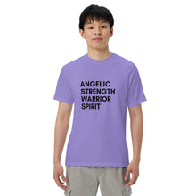 Load image into Gallery viewer, Angel Warrior Quotes Unisex garment-dyed heavyweight t-shirt
