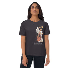 Load image into Gallery viewer, Enlightened Partner Angel Warrior Spiritual Couple Unisex organic cotton t-shirt