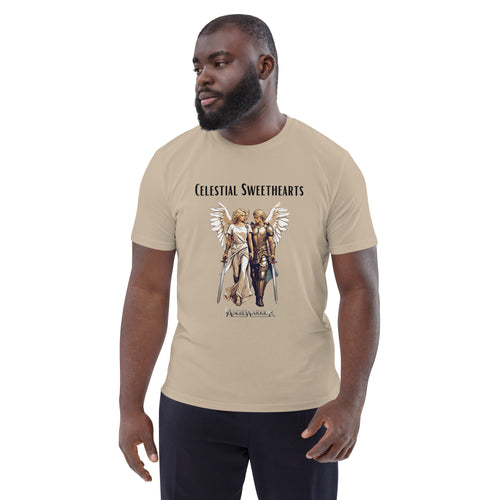 Angel Warrior Spiritual Couple T-shirt Celestial Sweet heart Valentine's Day Gift