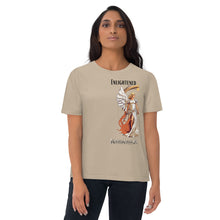 Load image into Gallery viewer, Enlightened Partner Angel Warrior Spiritual Couple Unisex organic cotton t-shirt