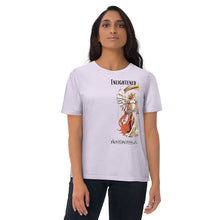 Load image into Gallery viewer, Enlightened Partner Angel Warrior Spiritual Couple Unisex organic cotton t-shirt