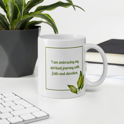 Spiritual, Faith and devotion, affirmation mug, manifestation, positive quote