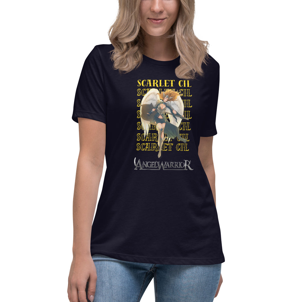Scarlet Cil Angel Warrior T-shirt for Woman